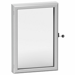 Control window with aluminum frame and 3 mm acrylic window 500 x 400 mm