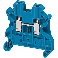 Linergy prehodni priključni blok - 4 mm2 32 A enojna raven vijak 1 x 1 - moder