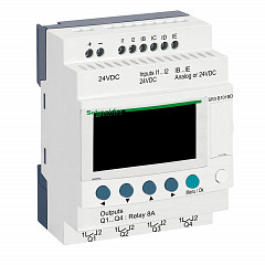 Modularni pametni rele Zelio Logic - 10 I O - 24 V DC - ura - zaslon