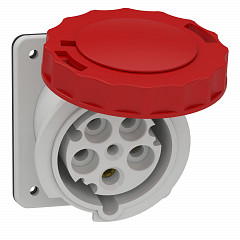 PratiKa industrijska vtičnica - 63 A - 3P + N + E - 380 do 415 V AC - IP67