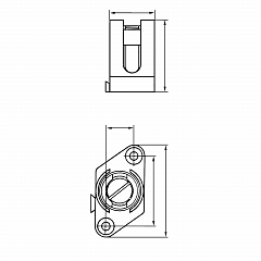 Presek zaščitnih terminalov 1 x 6 mm2. V kompletu: 20