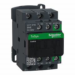 TeSys D kontaktor - 3P - 440 V - 18 A AC-3 - 24 do 60 V AC/DC tuljava