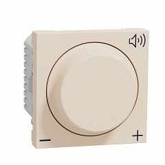 Volume control, New Unica, Beige