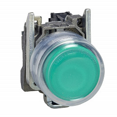 Zelena osvetljena tip. - O 22 - 24 V - ATEX