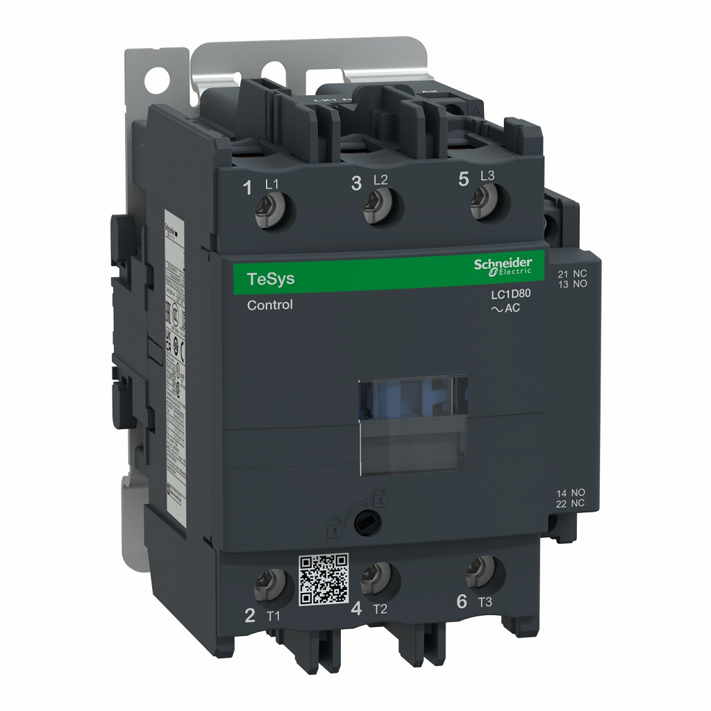 Kontaktor TeSys D - 3P (3 NO) - AC-3  440 V 80 A - 220 V AC 50/60 Hz tuljava