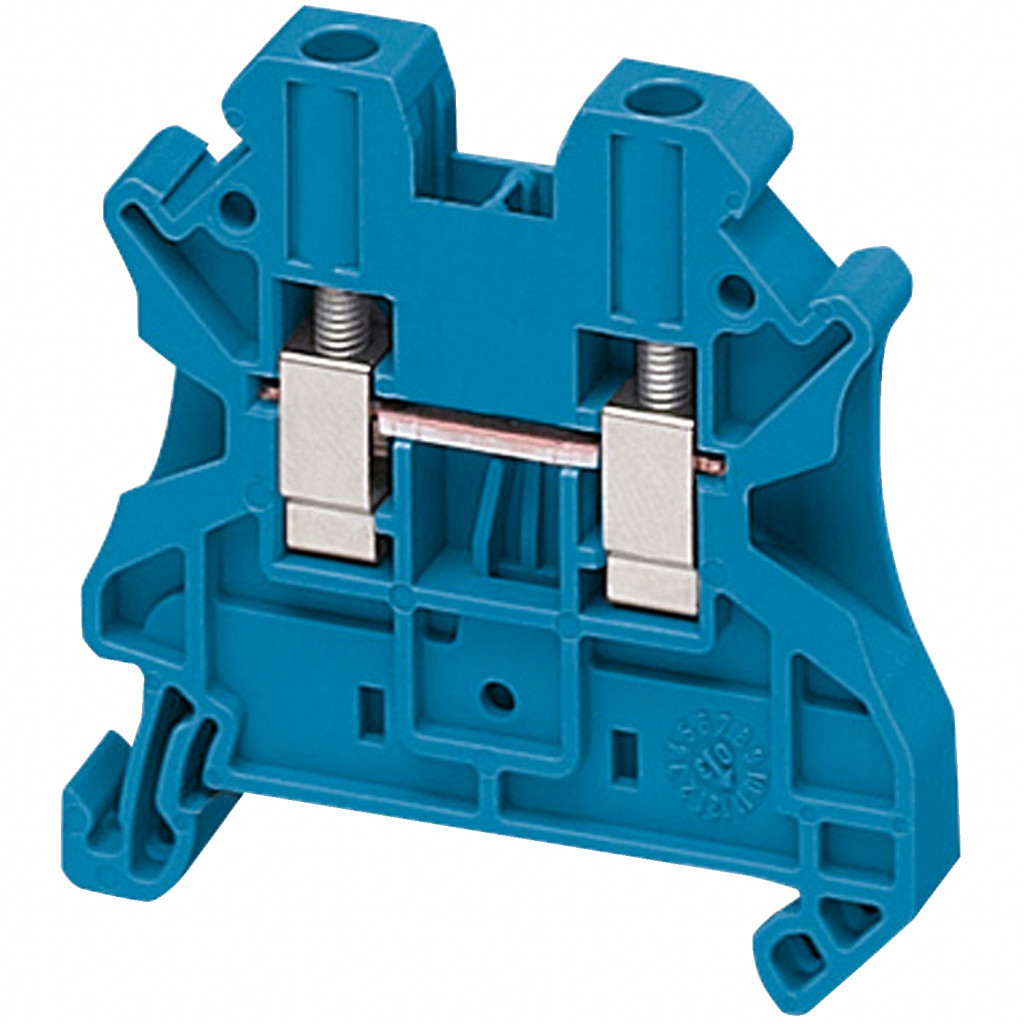 Linergy prehodni priključni blok - 4 mm2 32 A enojna raven vijak 1 x 1 - moder