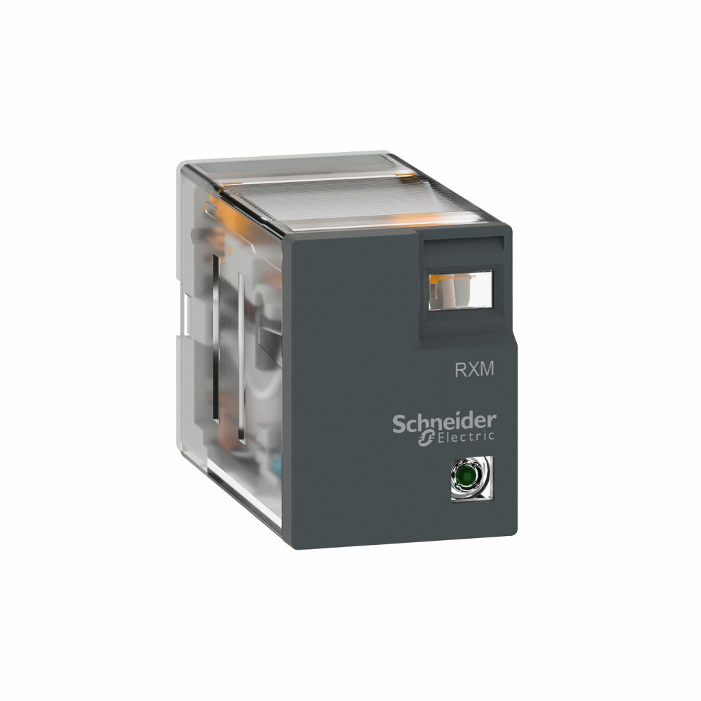 Miniaturni vtični rele - Zelio RXM2L - 2 C/O - 12 V DC - 5 A - brez LED