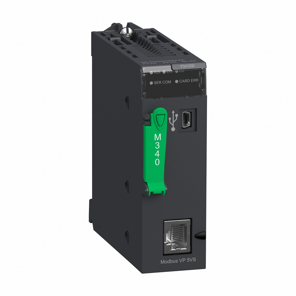 Modul procesorja M340 - maks. 512 diskreten + 128 analogni I/O - Modbus