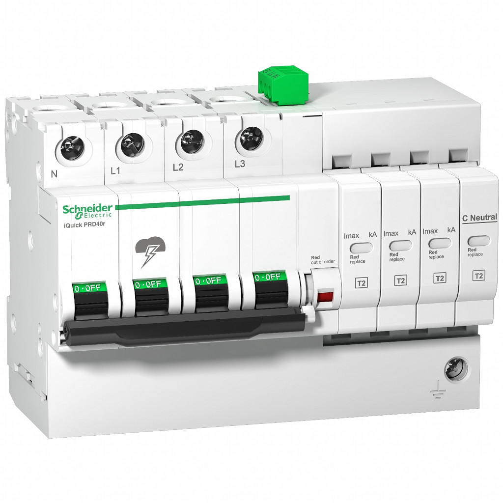 Modularna prenap. zaščita iQuick PRD40r - 3 poli + N - 350 V - z oddalj. prenos.