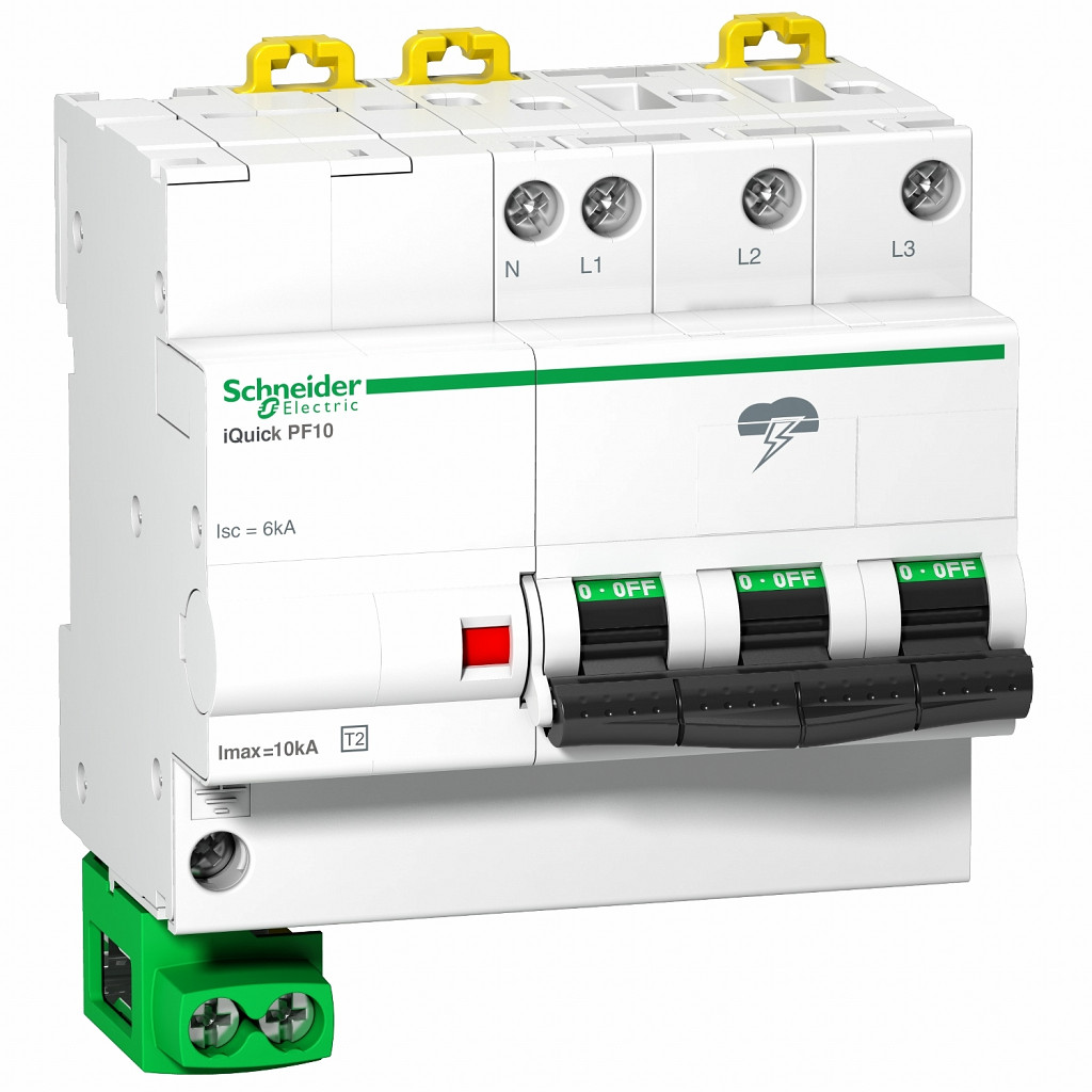 Modularna prenapetostna zaščita iQuick PF - 3 poli + N - 275 V