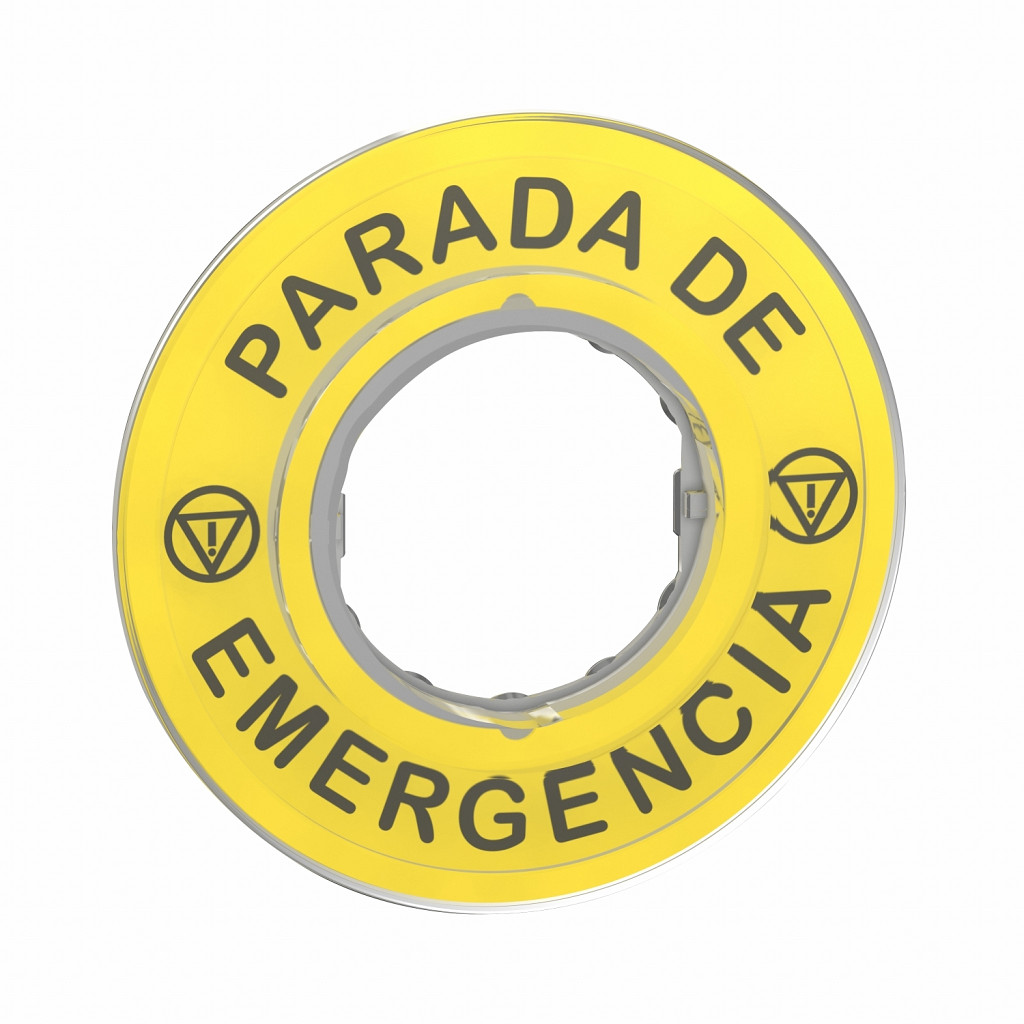 Napisna legenda za O 60 za izklop v sili – PARADA DE EMERGENCIA/logo ISO13850