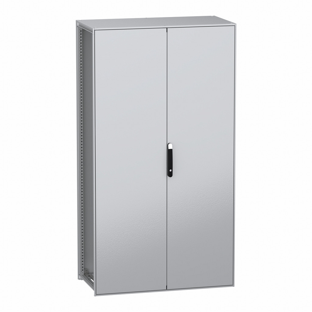 Samostoječa modularna električna omara, PanelSeT SFN, dekarbonizirano jeklo, 2200x1200x600mm, 2 vrata, IP55