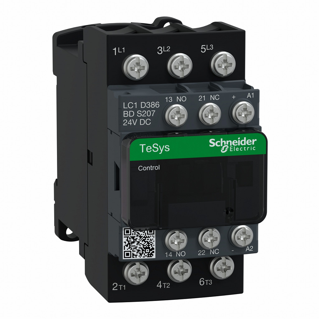 TeSys D kontaktor S207 - 3P (3NO) AC-3 38A - 440V - Kotev 24V DC