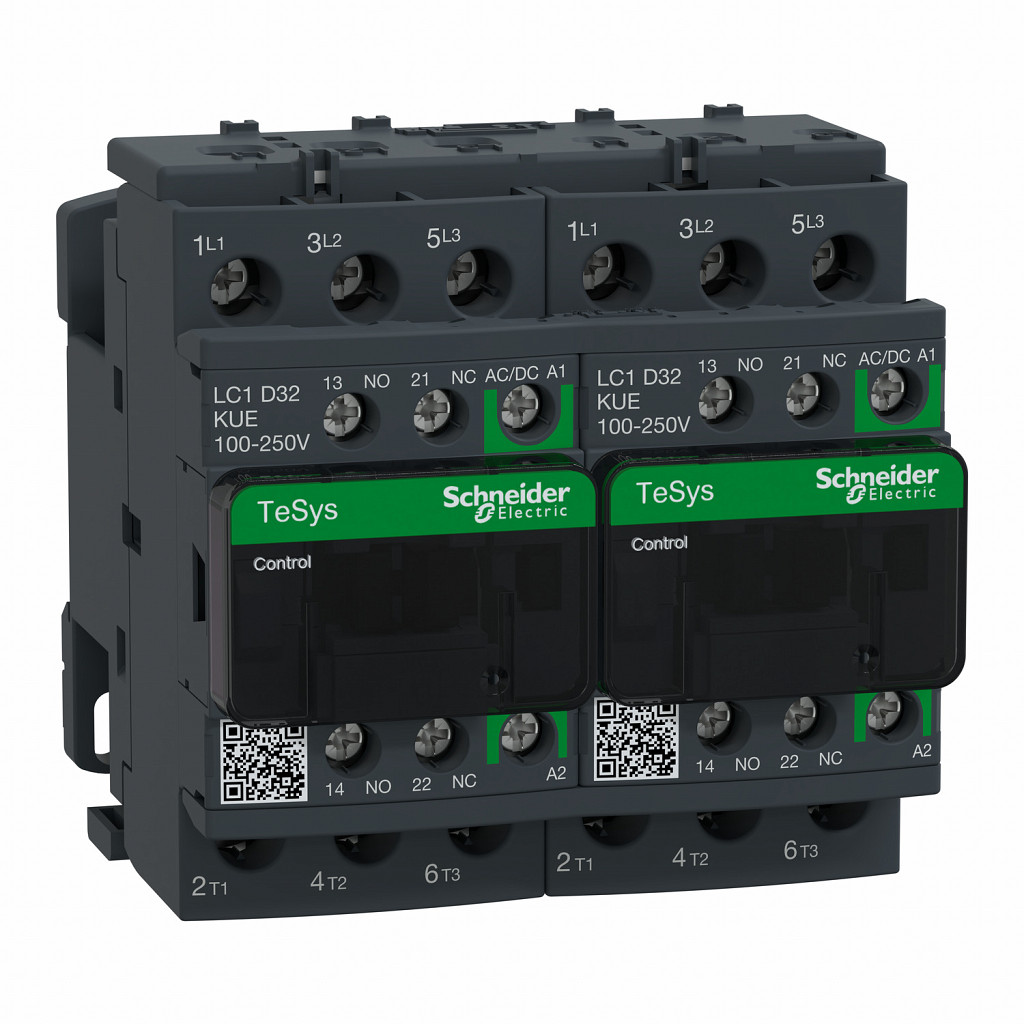 TeSys D rev. kontaktor - 3P - 440 V - 32 A AC-3 - 100 do 250 V AC/DC tul.