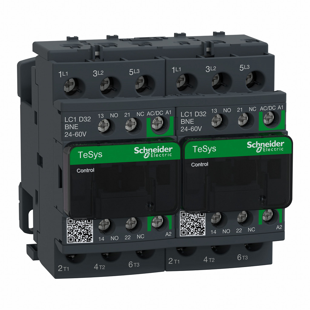 TeSys D rev. kontaktor - 3P - 440 V - 32 A AC-3 - 24 do 60 V AC/DC tul.