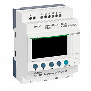 Modularni pametni rele Zelio Logic - 10 I O - 24 V DC - ura - zaslon