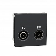 Unica - TV/FM - individualen - 2 m - antracit