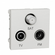 Unica - TV/FM/SAT - individualen - 2 m (1 kabel) - protibakerijski