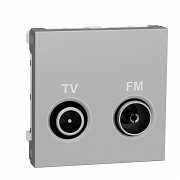 Unica - TV/FM - terminal - 2 m - aluminij